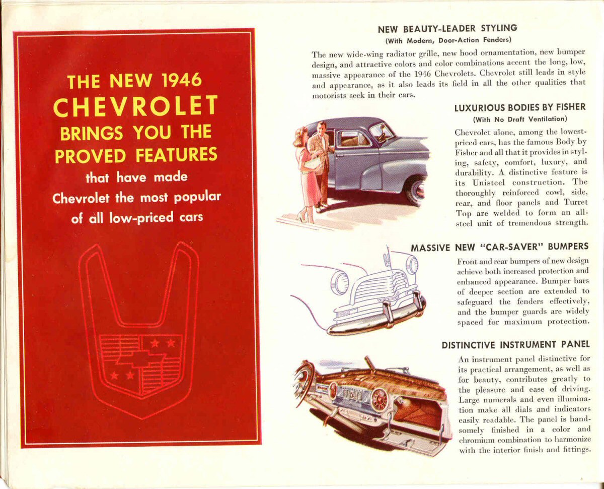 1946 Chevrolet Brochure Page 1